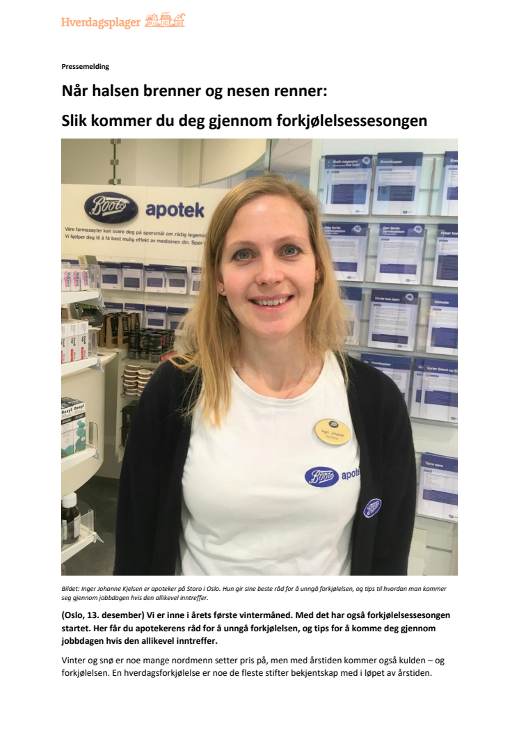 Når halsen brenner og nesen renner:  Slik kommer du deg gjennom forkjølelsessesongen