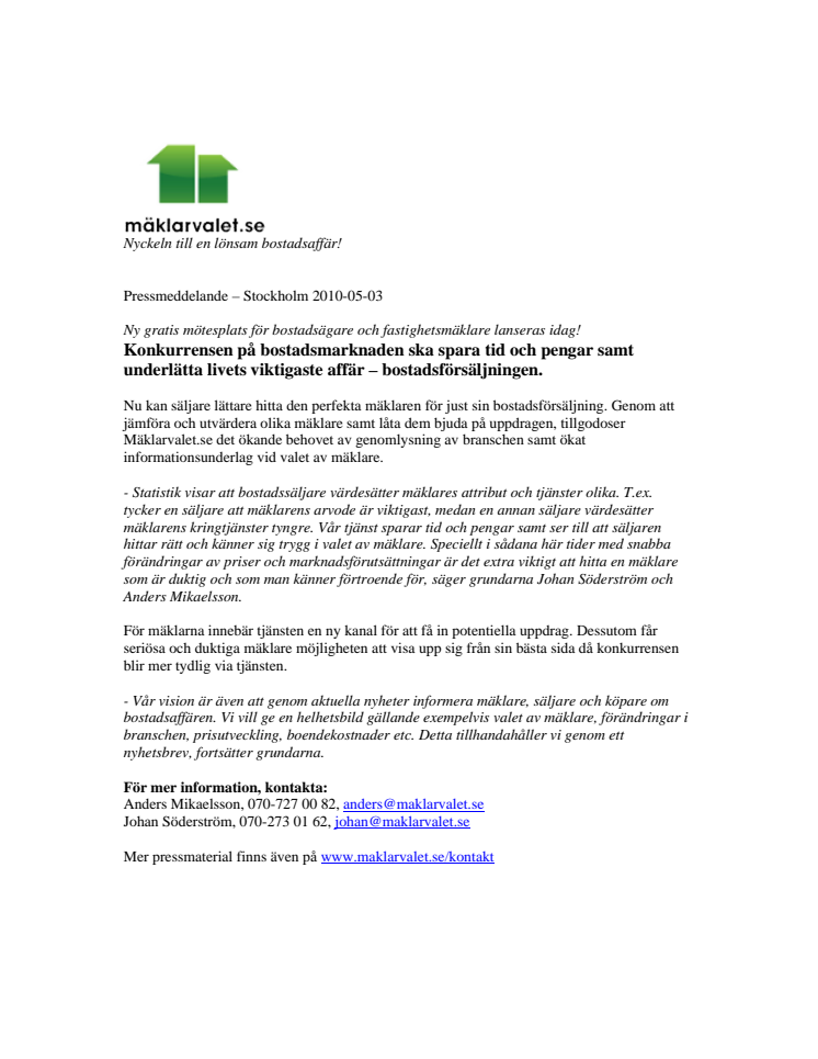 Ny gratis mötesplats för bostadsägare och fastighetsmäklare lanseras idag!