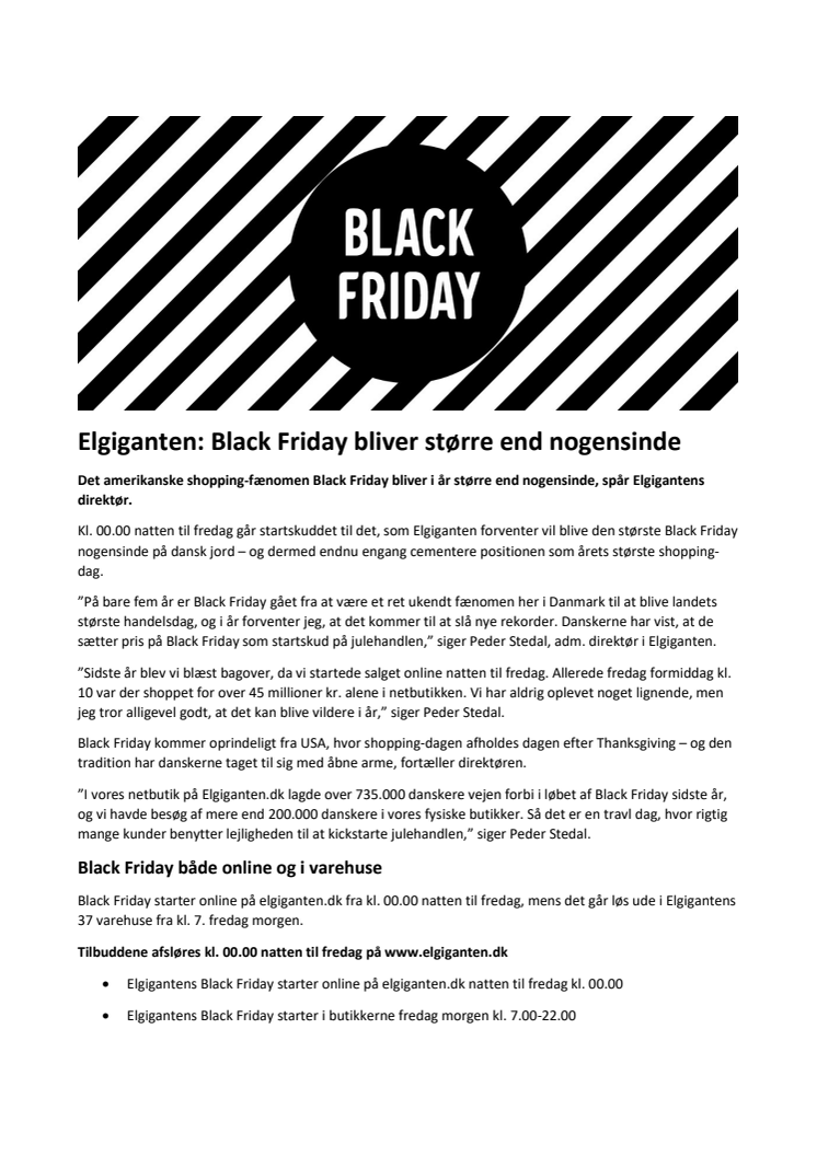 Elgiganten: Black Friday bliver større end nogensinde
