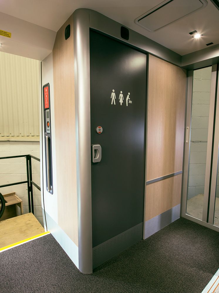Class 800/801 interiors – Space Saver Toilet