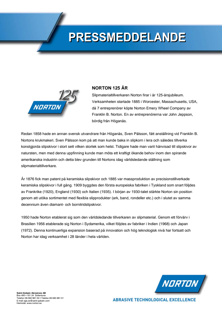 Norton 125 år