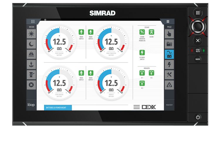 Hi-res image - The Smartgyro application is available on Simrad® series displays, including NSSevo2™