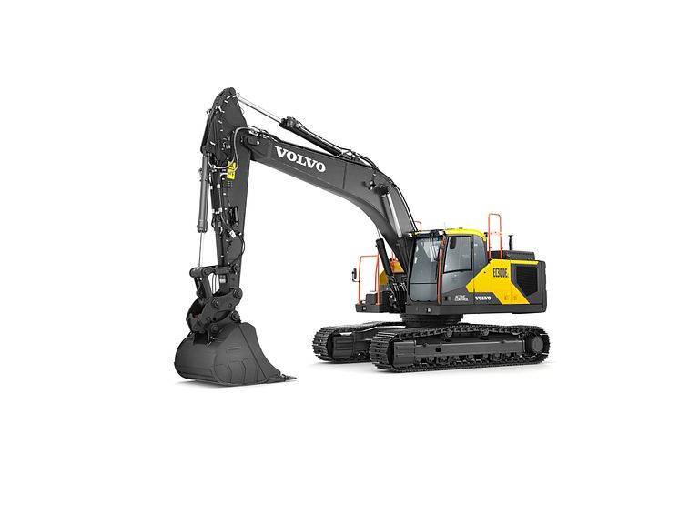 Volvo EC300E Hybrid - studiobild