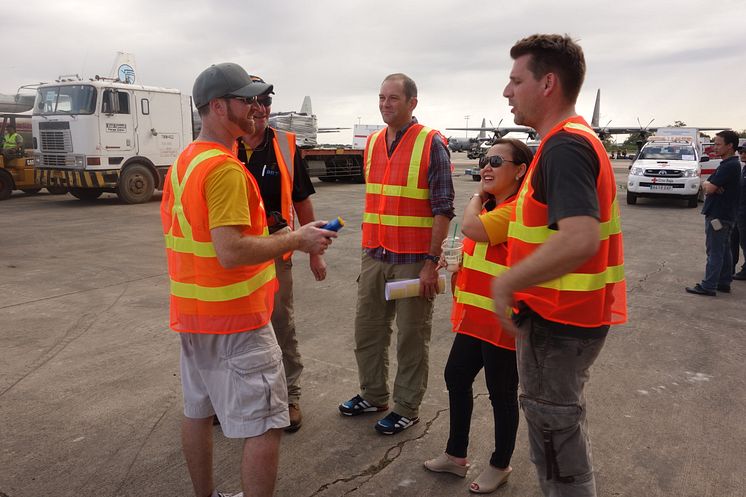Medlemmer af DHL Disaster Response Team