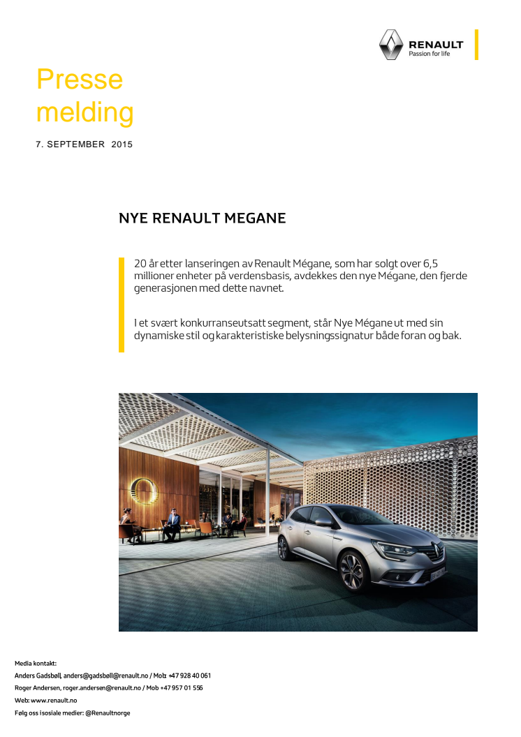 Nye Renault Megane