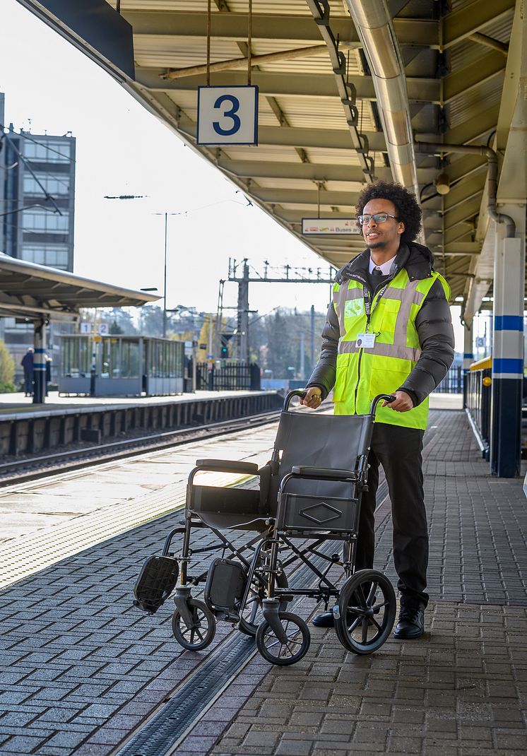 Imran Mohammed, ready to assist at Potters Bar