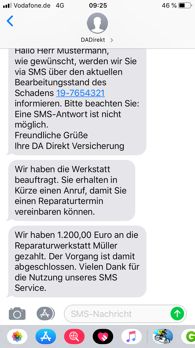 DA Direkt - SMS Informationsservice_Beispielbild2