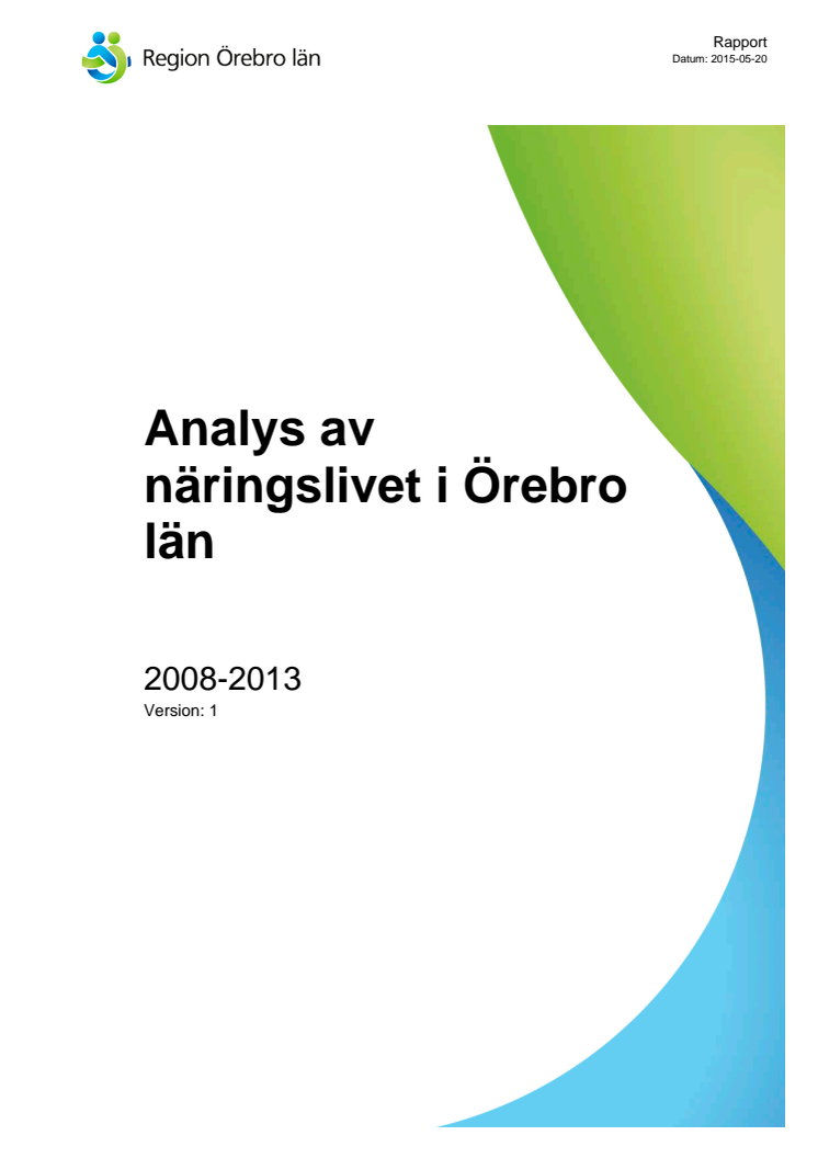 Analys av näringslivet i Örebro län 2015
