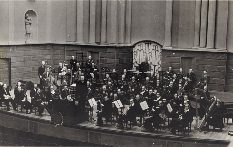MSO i Stockholms konserthus under ledning av den legendariska chefsdirigenten Georg Schnéevoigt
