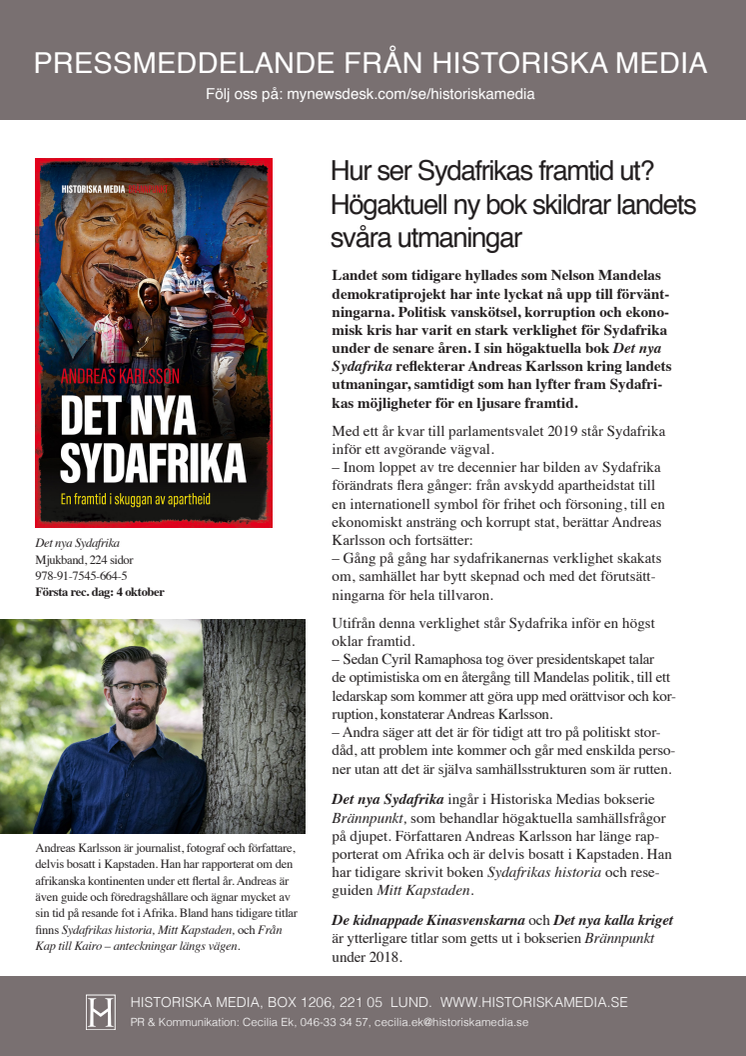 Hur ser Sydafrikas framtid ut? Högaktuell ny bok skildrar landets svåra utmaningar.