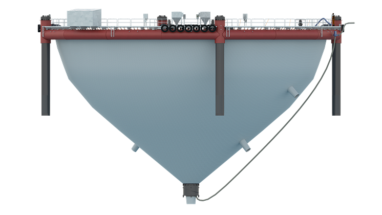 Illustration of Cermaq's closed containment system