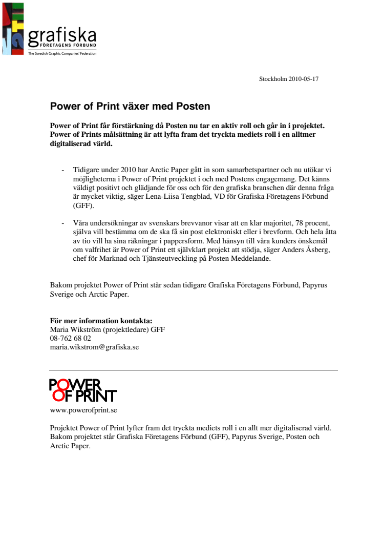 Power of Print växer med Posten