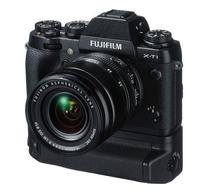 FUJIFILM X-T1 with vertical grip