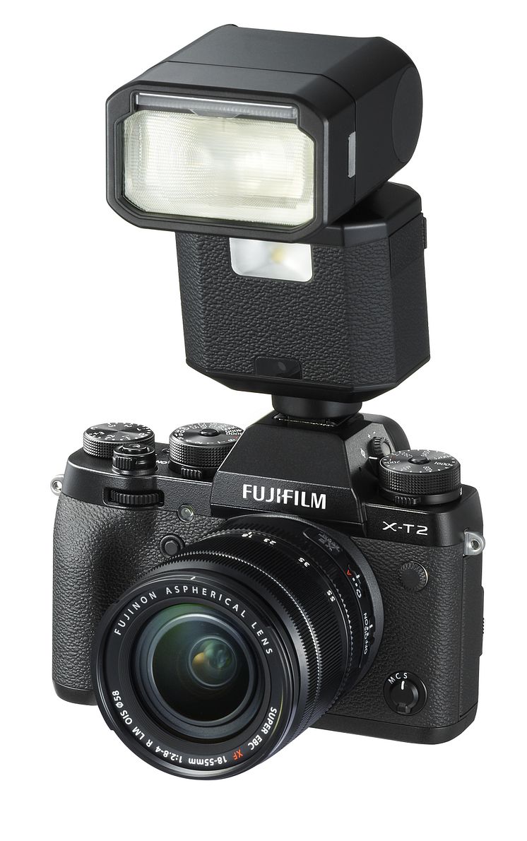 FUJIFILM X-T2 with FUJIFILM EF-X500 d