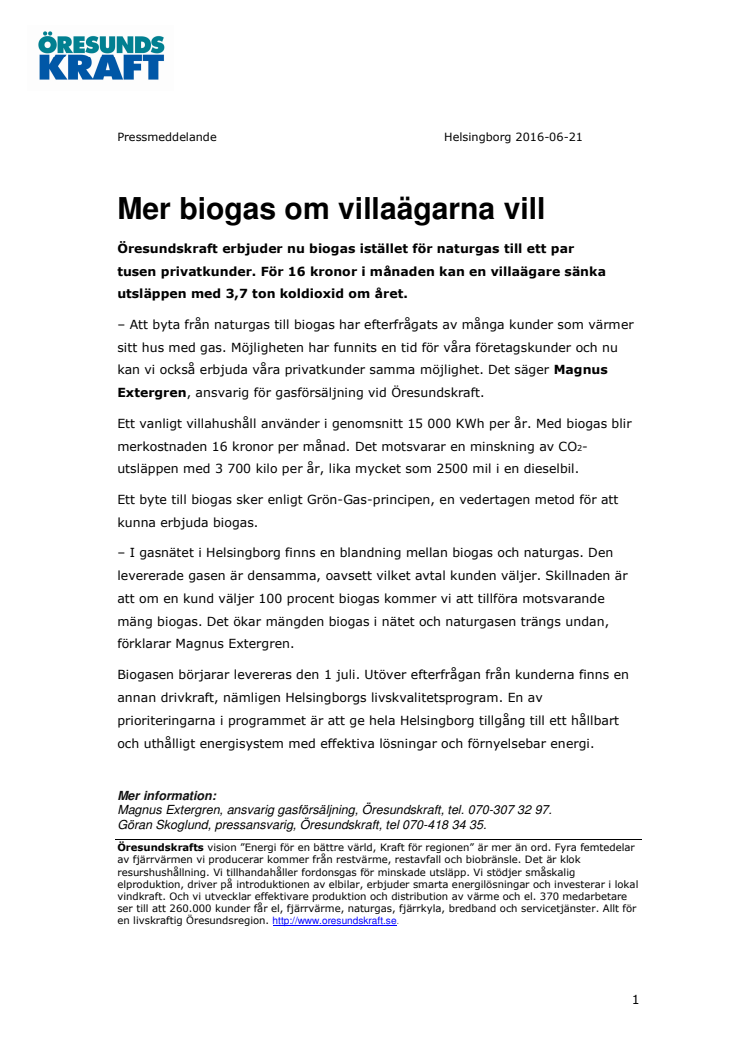 Mer biogas om villaägarna vill