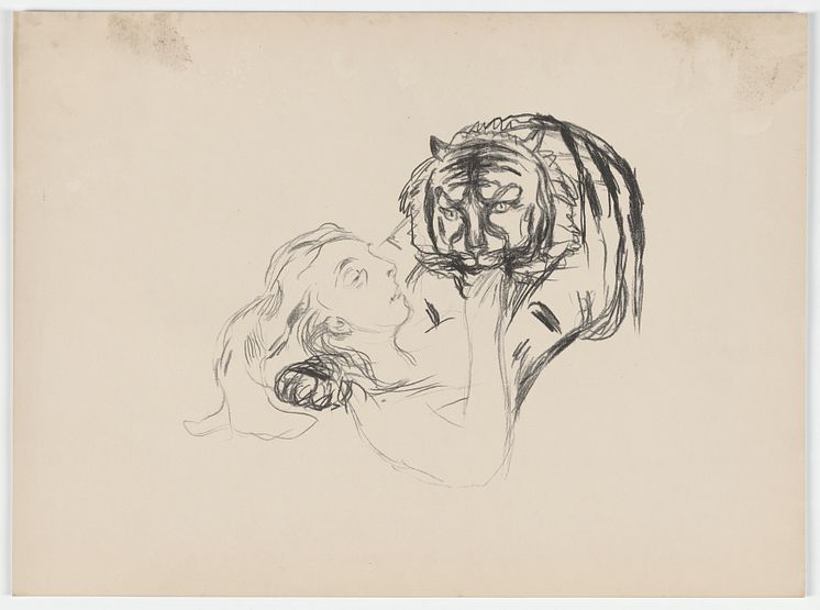 Edvard Munch: Tigeren / The Tiger (1908-1909)