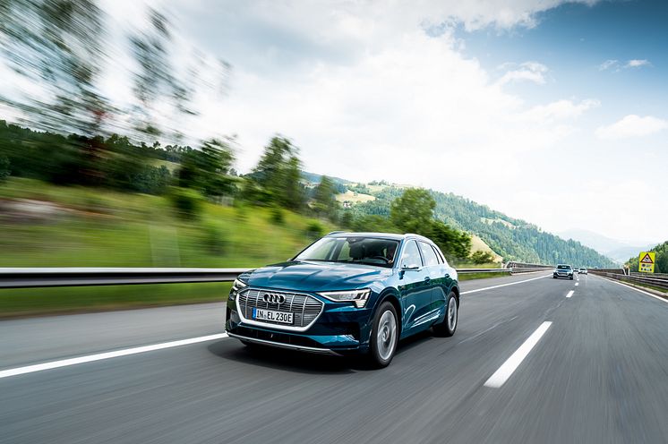 3x Audi e-tron 55 quattro på langturstest