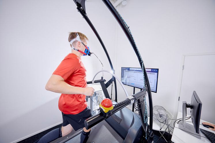 Instrumented treadmill area-Running