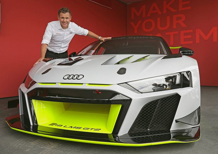 Audi R8 LMS GT2 og Tom Kristensen