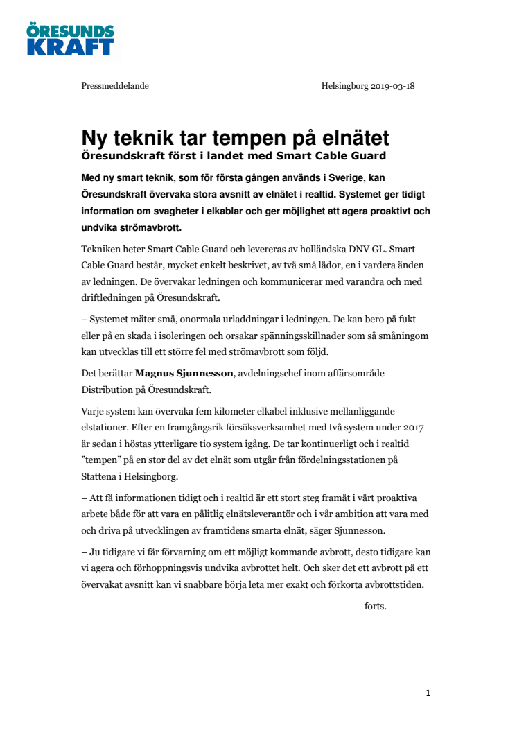 ​Ny teknik tar tempen på elnätet