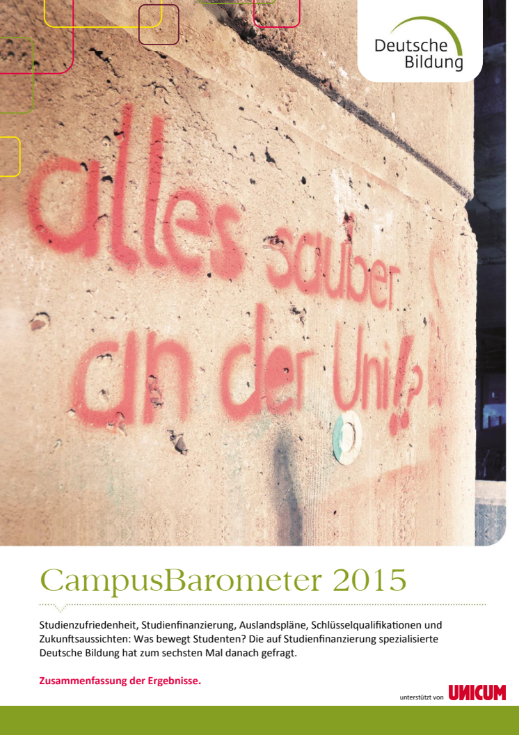 Ergebnisbroschüre CampusBarometer 2015