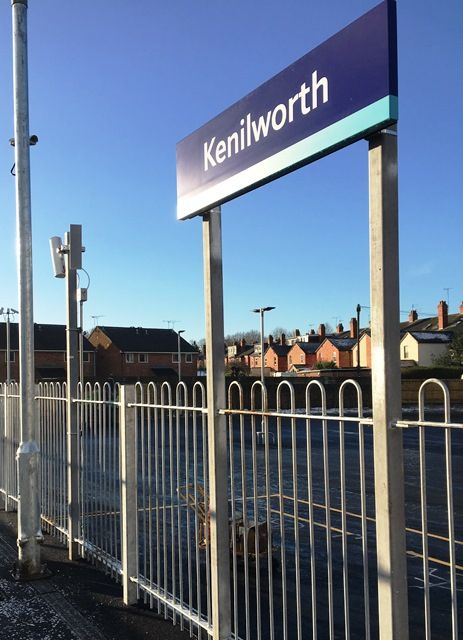 Kenilworth platform sign