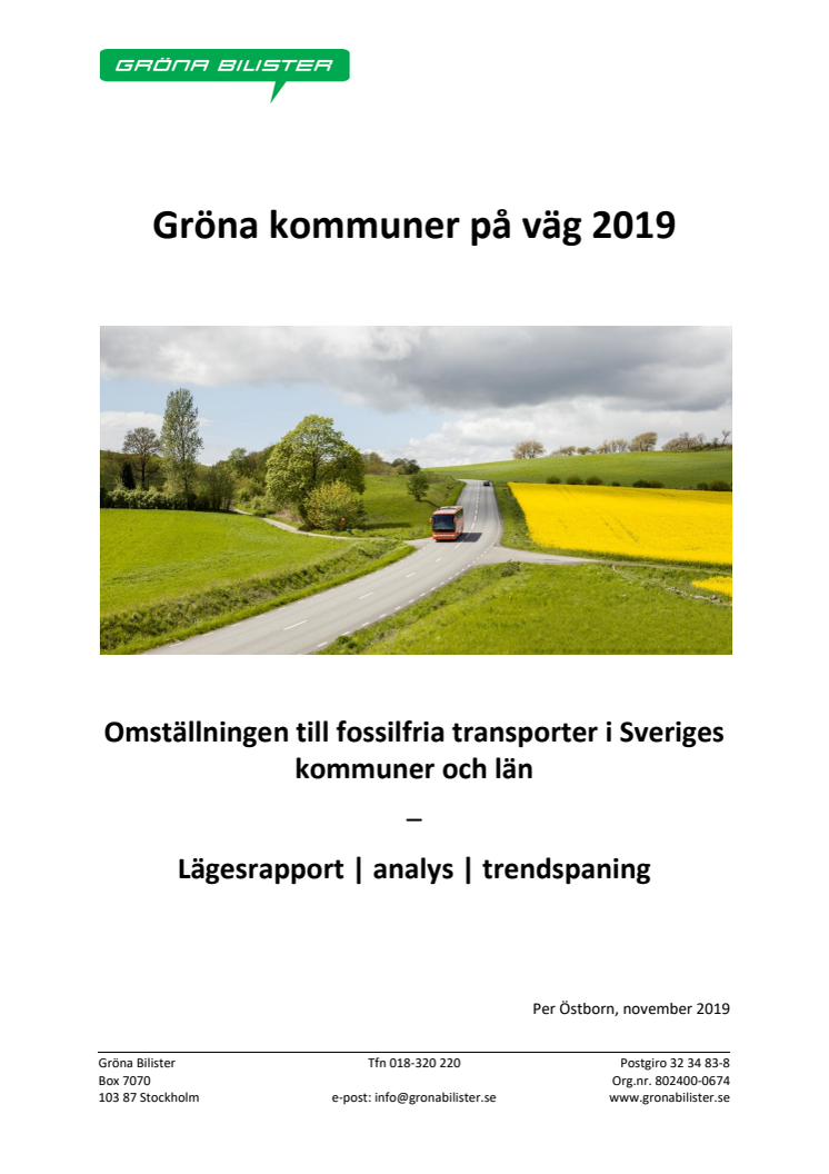 Gröna kommuner på väg 2019