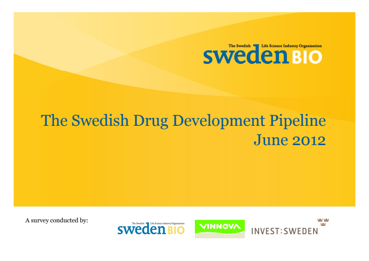 Pipelinerapporten över svensk life science produktportfölj 2011