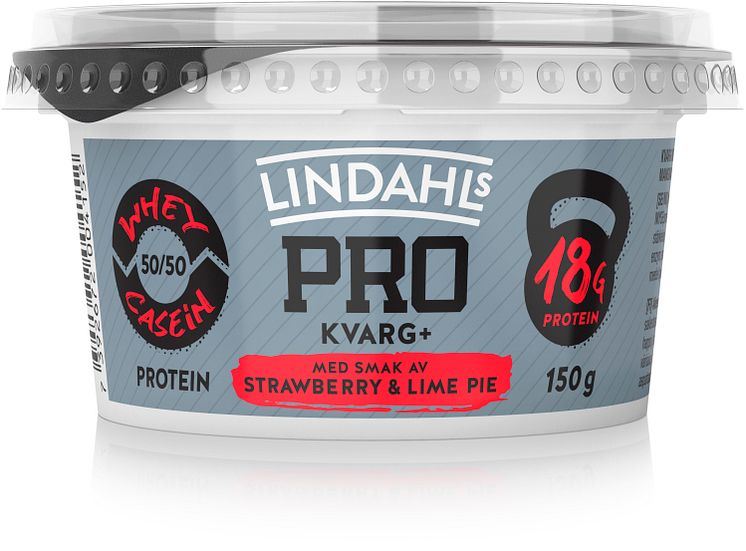 Lindahls PRO Kvarg+ med smak av strawberry & lime pie