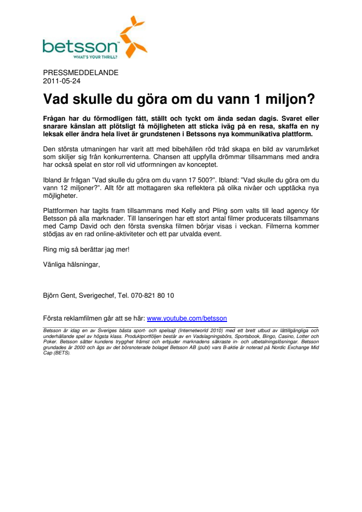 Vad skulle du göra om du vann 1 miljon? 