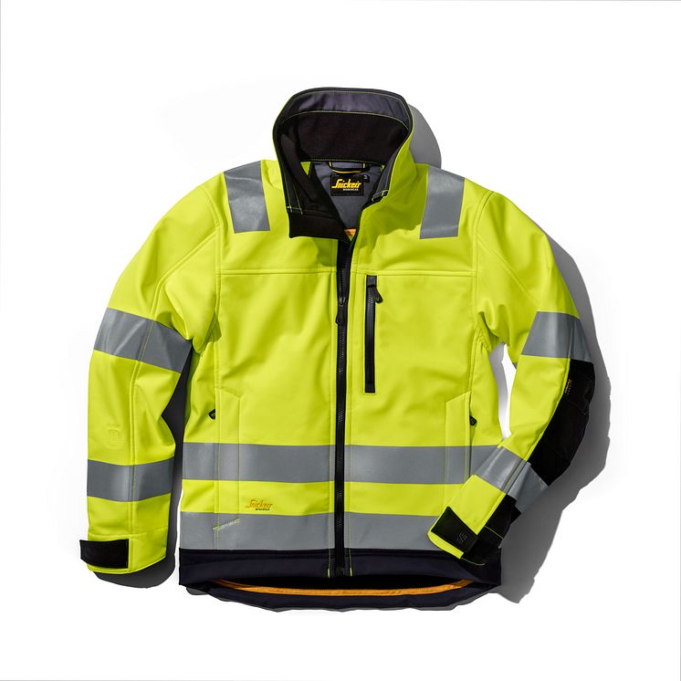 1230 AllroundWork, High-Vis Softshell Jakke Kl. 3