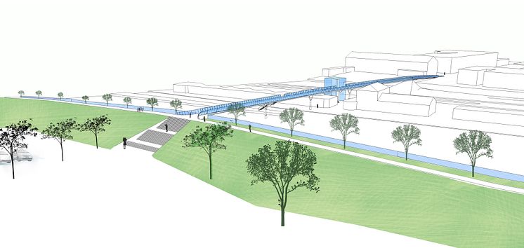 Gång- och cykelbro Ludvika