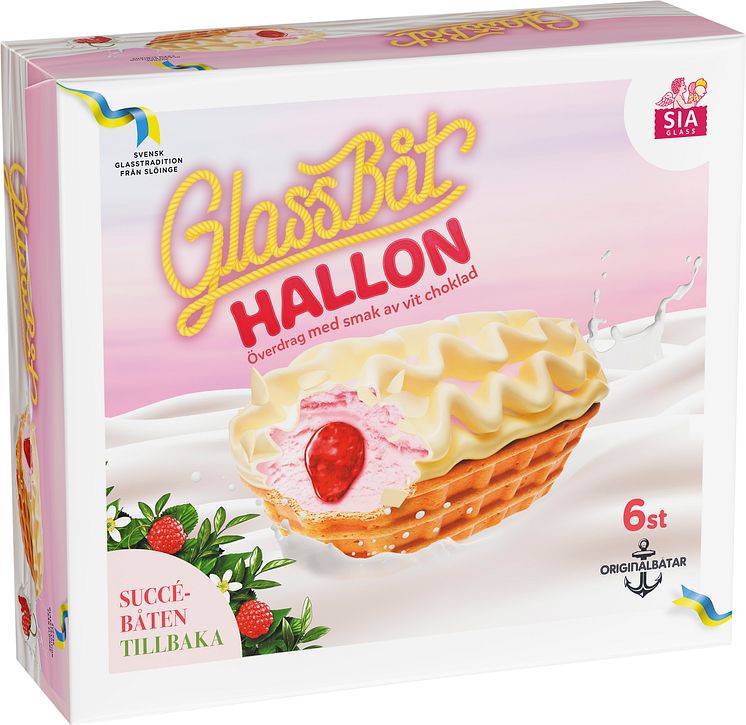 Glassbåt Hallon 6-p