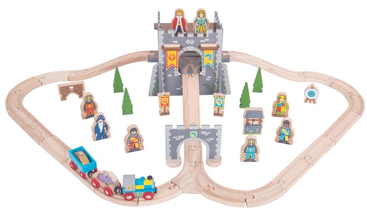 Bigjigs - Medieval train set