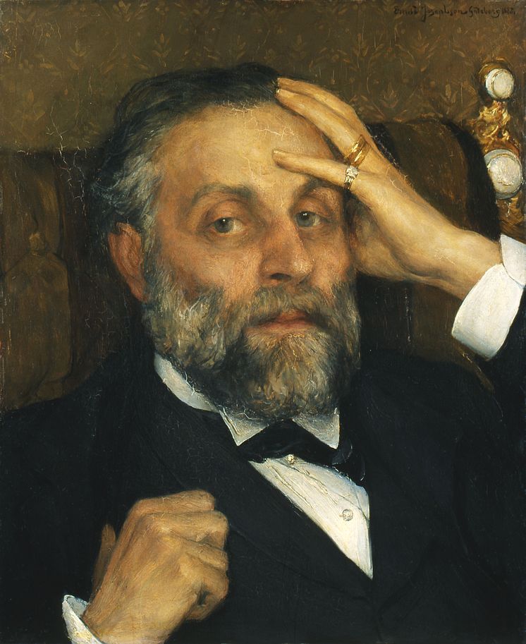 Ernst Josephson, Pontus Fürstenberg, 1883. Olja på pannå, 46 x 38 cm. 
