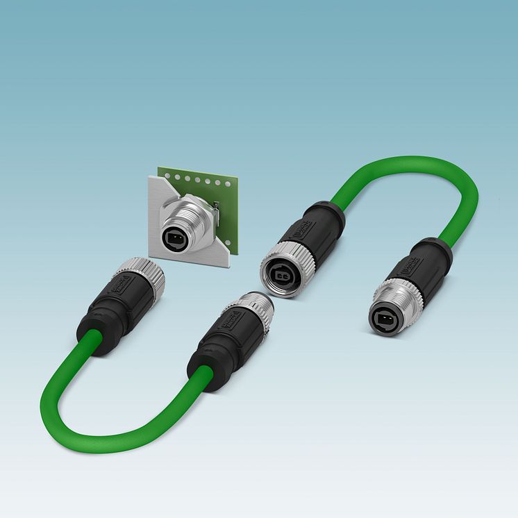 DC-  PR5461GB-M12 connectors for Single Pair Ethernet (10-22)