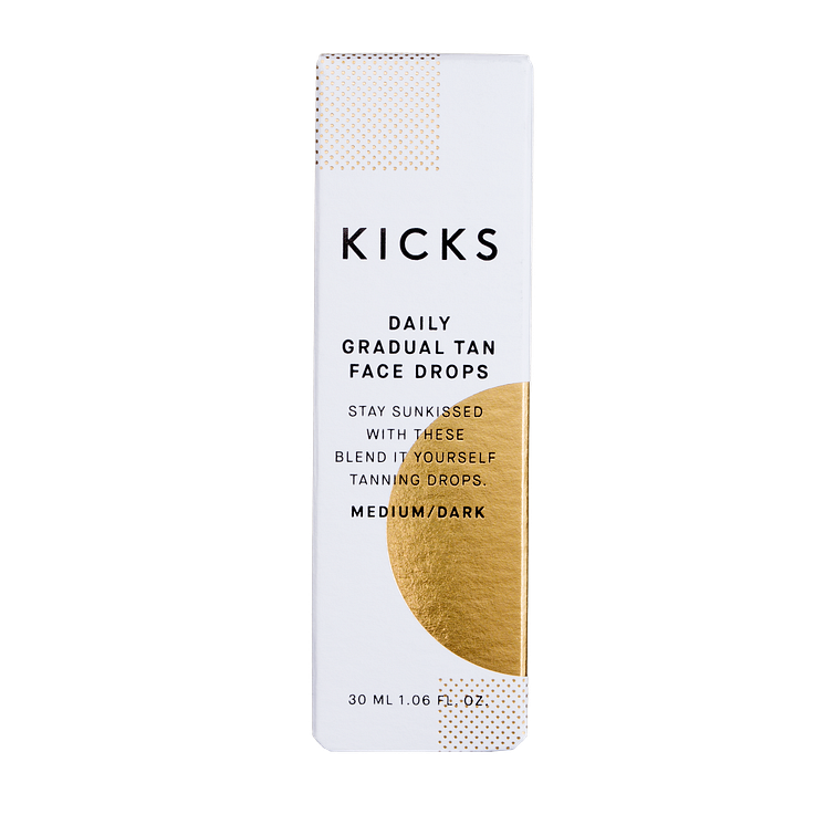 KICKS Daily Gradual Tan Face Drops MediumDark closed