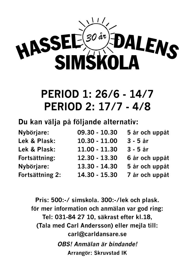 Hasseldalens simskola 2017