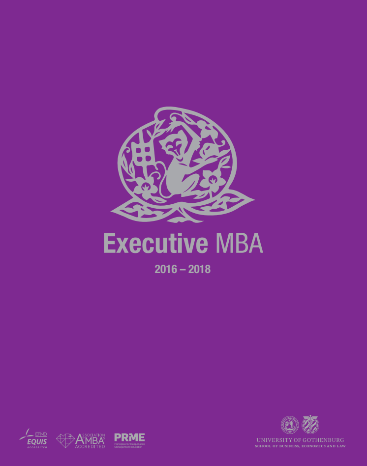 Executive MBA  brochure 2016-2018