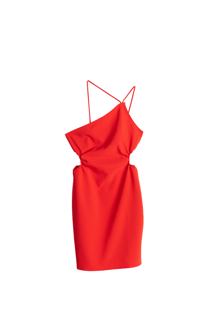 Jazz cutout dress - fiery red