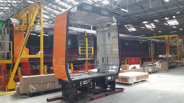 West Midlands Railway - Class 730 intermediate end - Bombardier production line