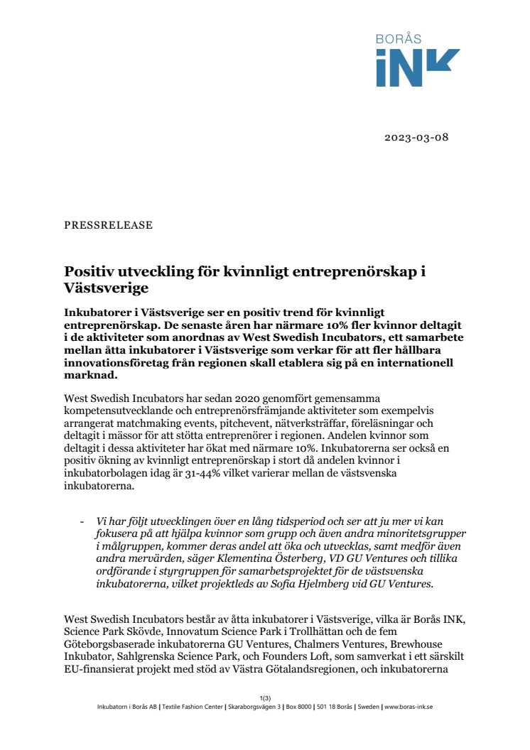 PM - Positiv utveckling för kvinnligt entreprenörskap i Västsverige.pdf