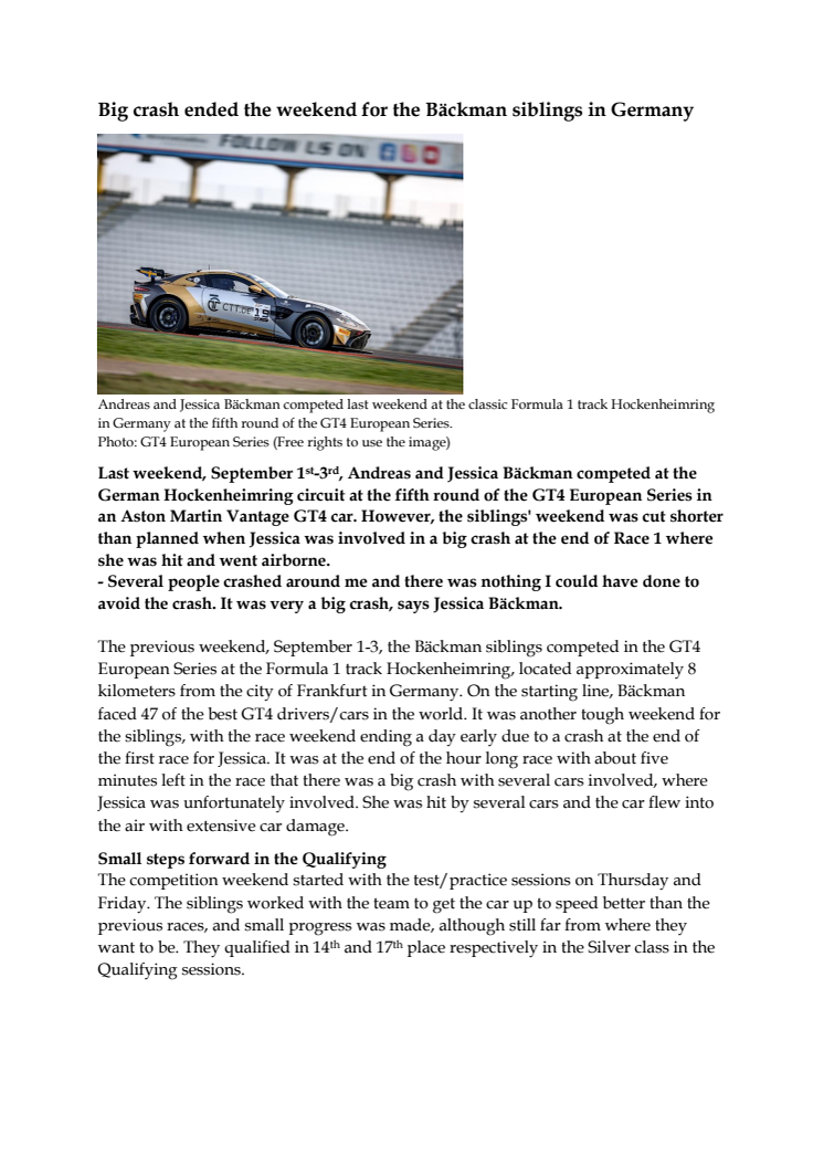 230905 ENG Pressrelease, GT4 Europe Hockenheim.pdf