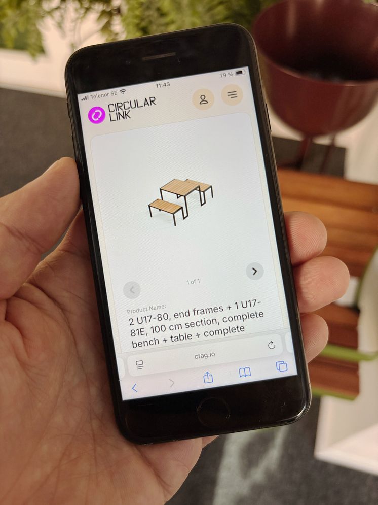 Det digitala produktpasset i mobilen.