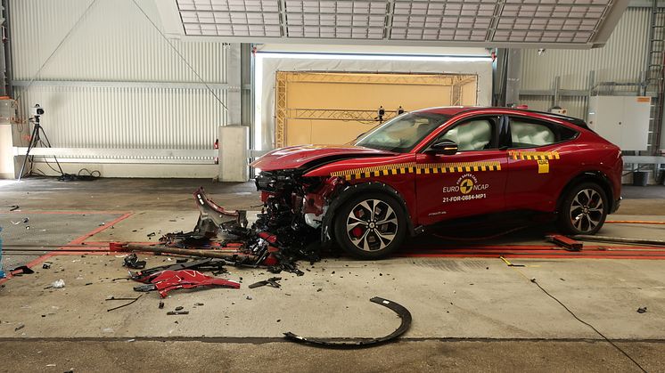 Mach-E i Euro NCAP crash test. Credit: Euro NCAP