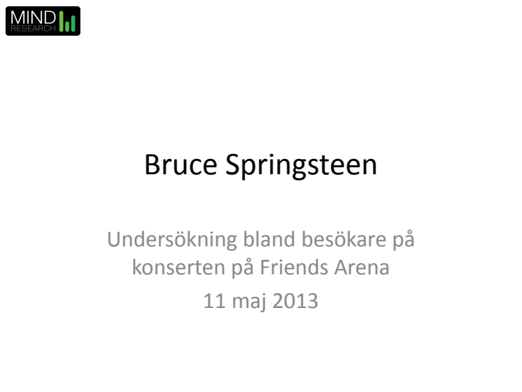 Rapport: Bruce Springsteens effekt på turism