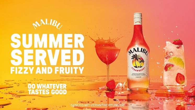 Summer Served Fizzy & Fruity: Malibu Strawberry  
