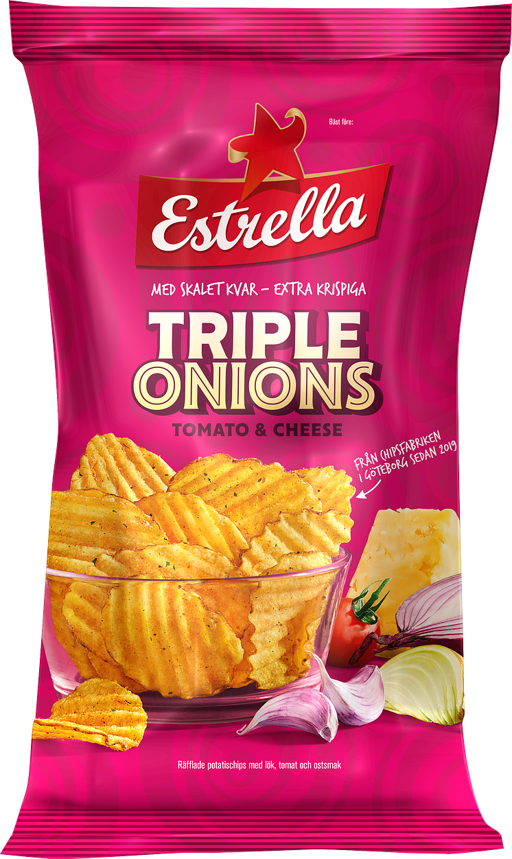 Triple Onions Tomato & Cheese från Estrella 2019 
