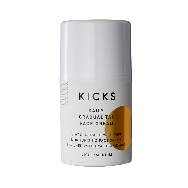 KICKS Daily Gradual Tan Face Cream LightMedium