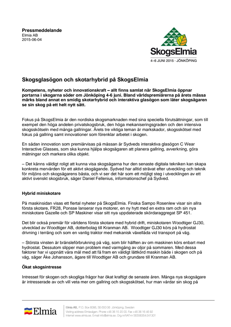 Skogsglasögon och skotarhybrid på SkogsElmia